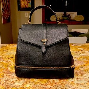 Black Leather Purse